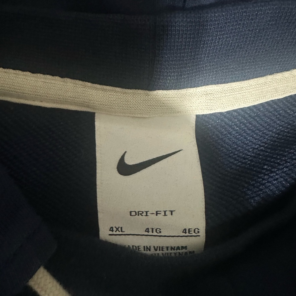 Nike Dri-FIT Navy hoodie w/zipper pocket size 4XL - Picture 4 of 7